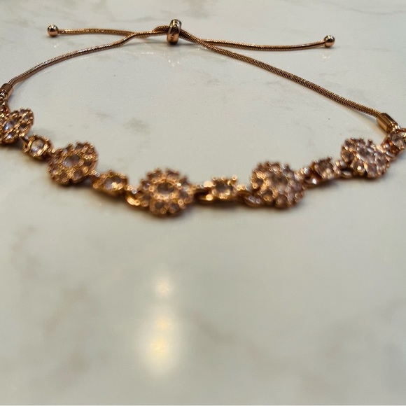 Givenchy Crystal Flower Slider / Bolo Bracelet - Picture 6 of 8